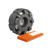 Фреза торцовая 160 с механическим креплением 5гр пл-н PN.. 110408 Z=10 dпос=50мм AF167-R160.09.10.B50 (2214-0275) ГОСТ 26595-85 +комплект 5гр пл-н PNMM 110408 PN30 (аналог Т5К10, H30) «Русский Инструмент» (РИ)