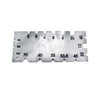 Шаблон для резьбовых резцов 45 гр. -70 гр. метрической, дюймовой и ленточной резьбы