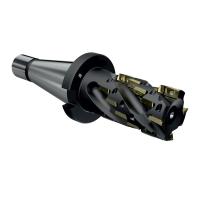 Фреза торцово-цилиндрическая 80x80x245 "кукуруза" с механическим креплением 4гр пл-н APKT 11T304 Z=5 к/х исп1 конус 7:24 50 AH290-R080.080.05.K50 «Русский Инструмент» (РИ)