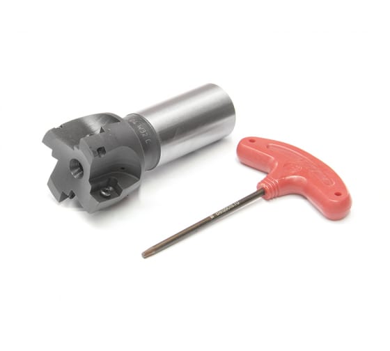 Фреза концевая 50 с механическим креплением 4гр пл-н APKT 1604.. Z=4 ц/х Weldon=32 СОЖ AE390-R050.16.04.W32.C «Русский Инструмент» (РИ)