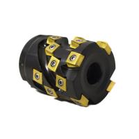 Фреза торцово-цилиндрическая насадная 63x42x70 "кукуруза" с механическим креплением тангенциально расположенных 4гр пл-н LNHQ 1206 Z=4 dпос=27 AH590-R063.42.04.A27 «Русский Инструмент» (РИ)