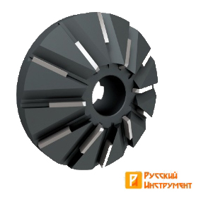 Фреза угловая насадная РИ с напайной пластиной T5K10