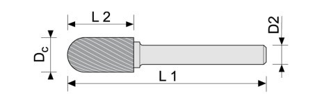Сфероцилиндрические борфрезы (С)