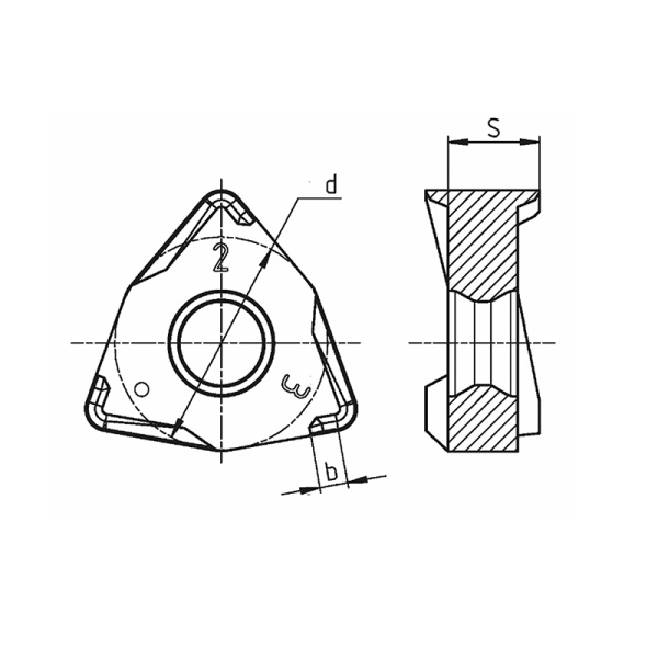 Пластина сменная шестигранная XNHU 040308-ML PP25CT «Русский Инструмент» (РИ)