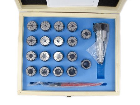 Патрон цанговый КМ2 ER32 с комплектом цанг 3-20 (18шт) Beltools