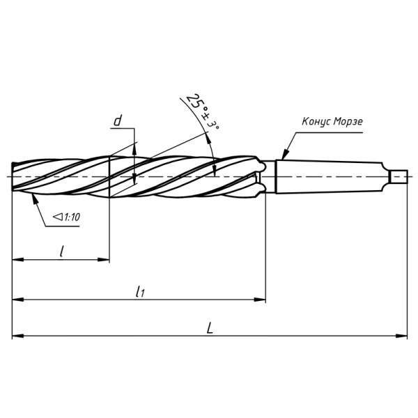 Развертка котельная 13 Р6М5 к/х КМ2 ГОСТ 18121-72 Beltools