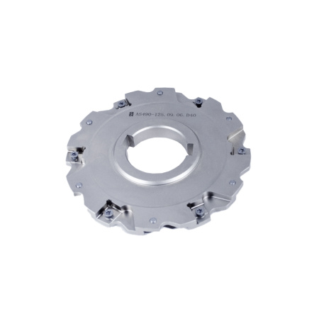 Фреза трехсторонняя 125х9х40 с механическим креплением 4гр пл-н с тан. креплением ZNHX T4 Z=12 (2х6) AS490-125.09.06.D40 «Русский Инструмент» (РИ)