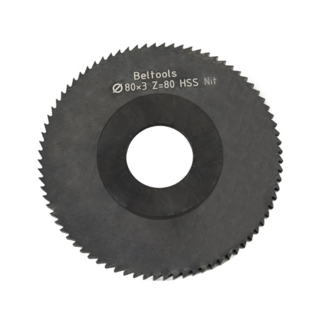 Фреза прорезная 80х3х22 Z=80 тип 1 со ступицей и ш/п HSS Nit ГОСТ 2679-93 Beltools