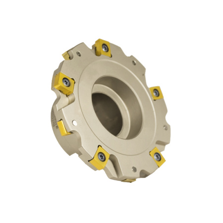 Фреза трехсторонняя 125х12х40 с механическим креплением 4гр пл-н с тан. креплением ZNHX 06 Z=10 (2х5) с фланцем AS490-R125.12.05.B40 «Русский Инструмент» (РИ)