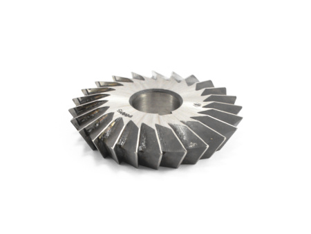 Фреза двухугловая несимметричная насадная 50х10х75грх15гр Р6М5 dпос=16мм