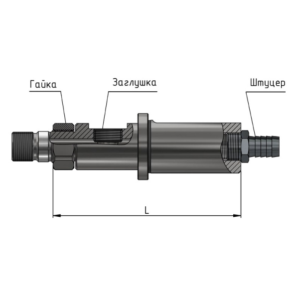 Хвостовик к сборной оправке для перовых сверл 25-31 ц/х с лыской dхв=25мм СОЖ ADMS200-R025031.df25.C «Русский Инструмент» (РИ)