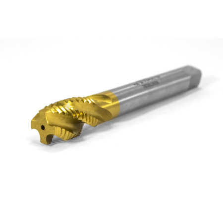 Метчик М22х2,5 машинно-ручной 6H Р6М5К5 глухой TiN винтовой L=140мм DIN376 TBT00222250 Beltools