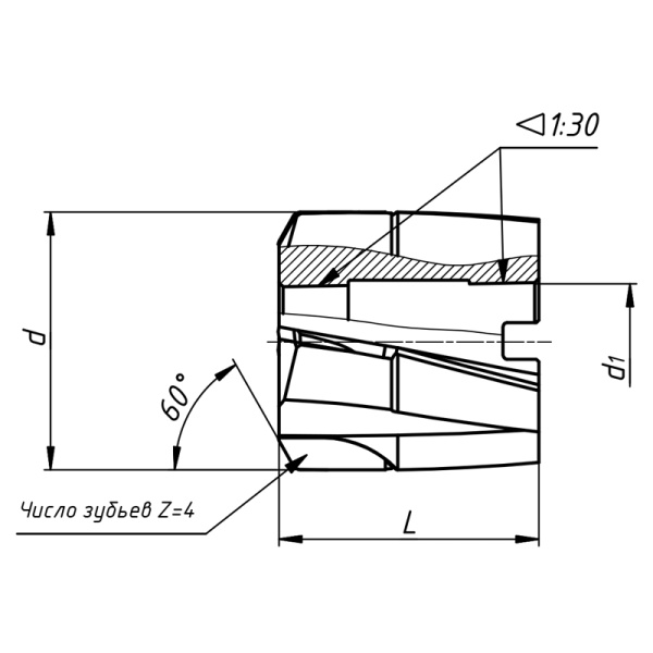 Зенкер насадной 34 ВК8 L=45мм dпос=16мм ГОСТ 3231-71 Сестрорецкий ИЗ