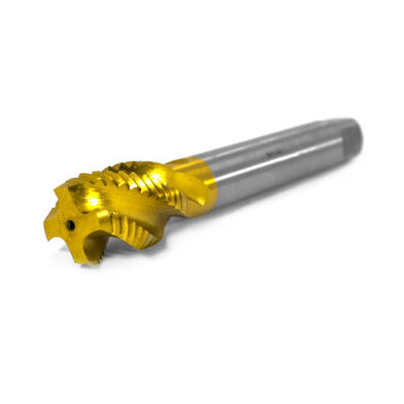 Метчик М27х3 машинно-ручной 6H Р6М5К5 глухой TiN винтовой L=160мм DIN376 TBT00227300 Beltools