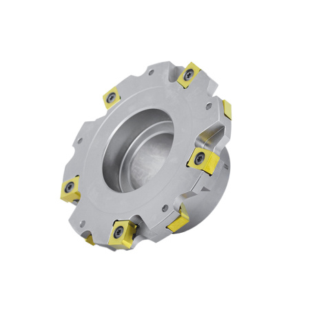 Фреза трехсторонняя 125х13х40 с механическим креплением 4гр пл-н с тан. креплением ZNHX T6 Z=10 (2х5) с фланцем AS490-R125.13.05.B40 «Русский Инструмент» (РИ)