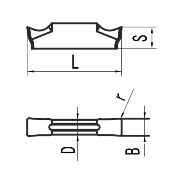 Пластина для отрезания TDC2-LH N20 «Русский Инструмент» (РИ)
