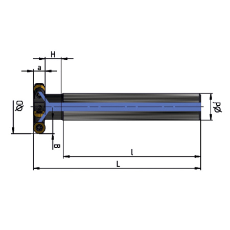 Фреза дисковая 32х5 R=2,5 с механическим креплением круглых пл-н RDEW 0501MO Z=5 СОЖ AS100-R032.05.05.D16.C NOX ц/х dхв=16мм «Русский Инструмент» (РИ)