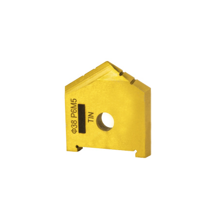 Сверло перовое (пластина) 38 Р6М5 по металлу TiN 2000-1221 ГОСТ 25526-82