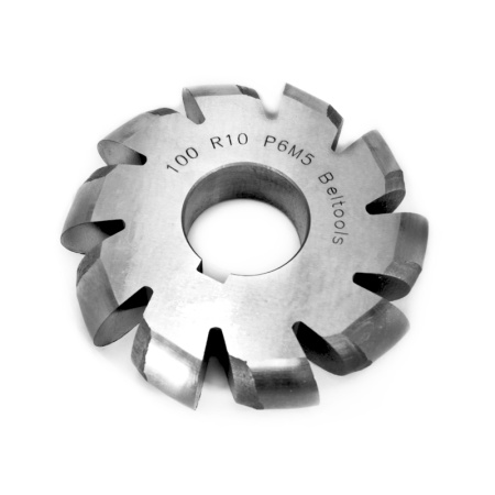 Фреза полукруглая выпуклая 100 R10 Р6М5 dпос=32мм Z=10 ГОСТ 9305-93 Beltools