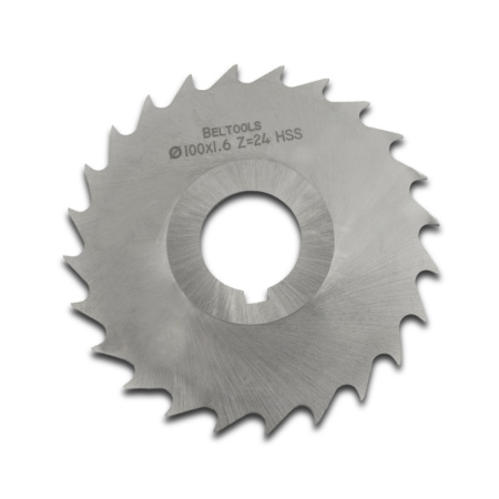 Фреза прорезная 100х1,6х27 Z=24 тип 3 со ступицей и ш/п HSS ГОСТ 2679-93 Beltools