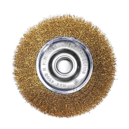 Щетка зачистная дисковая 150 х 10 х 22мм латунь