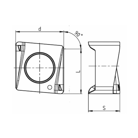 Пластина сменная параллелограммная ANKX 060308R-M PP25CT «Русский Инструмент» (РИ)