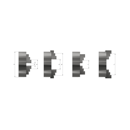 Патрон токарный 200-ПТ 3-x кулачковый (7100-0033П) К11/С6 с обратными кулачками Beltools