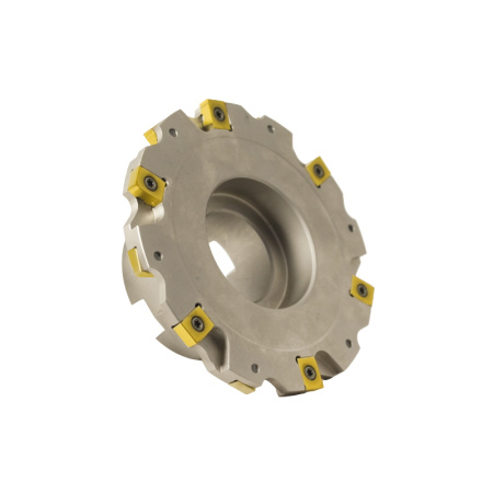 Фреза трехсторонняя 125х9х40 с механическим креплением 4гр пл-н с тан. креплением ZNHX T4 Z=12 (2х6) с фланцем AS490-R125.09.06.B40 «Русский Инструмент» (РИ)