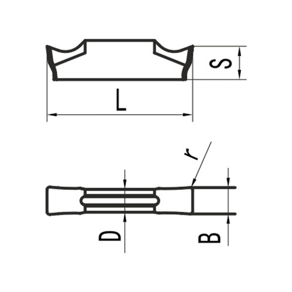 Пластина для отрезания MGGN150-S06L MP25G «Русский Инструмент» (РИ)
