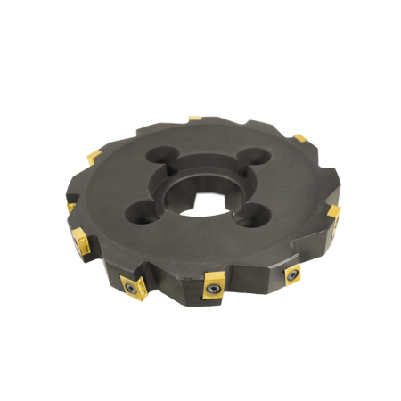 Фреза трехсторонняя 200х20х60 с механическим креплением тангенциально расположенных 4гр пл-н CNHQ 1311 Z=14 (2х7) с фланцем AS390-R200.20.07.C60 NOX «Русский Инструмент» (РИ)