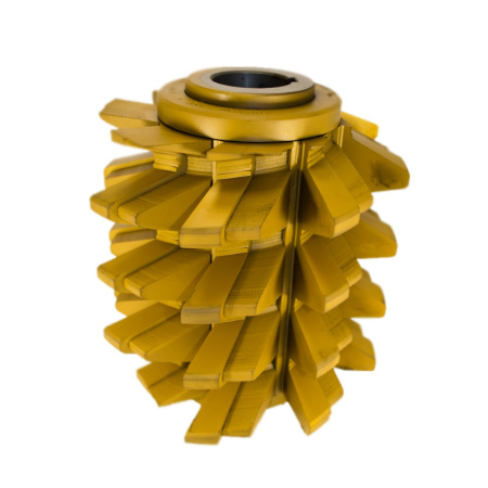 Фреза червячная М16 A Р6М5 20гр. (5гр.14 мин.) 212x250x50 мм со вставными ножами износостойкое покрытие Beltools