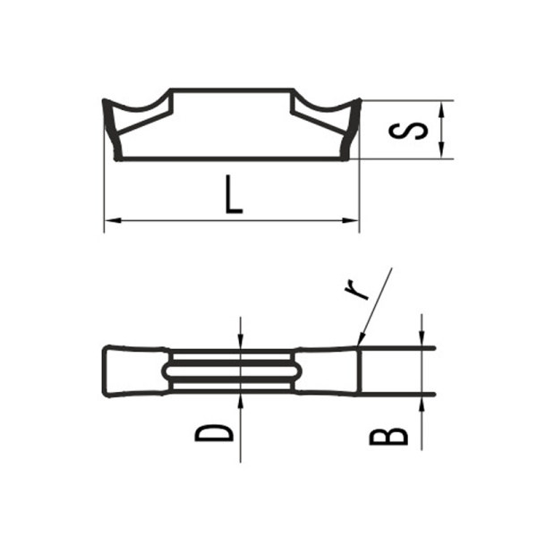 Пластина для отрезания MGGN150-LH N20 «Русский Инструмент» (РИ)