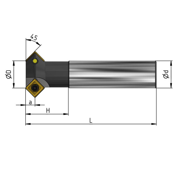 Фреза фасочная 12 с механическим креплением 4гр пл-н SP.. 120408 Z=1 ц/х=20 AE445-R012.07.01.d20 NOX «Русский Инструмент» (РИ)