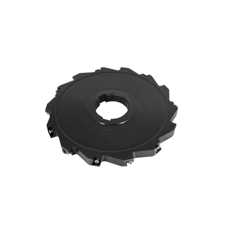 Фреза трехсторонняя 200х16х50 с механическим креплением тангенциально расположенных 4гр пл-н CNHQ 1005 Z=14 (2х7) AS390-200.16.07.D50 NOX «Русский Инструмент» (РИ)