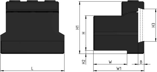 Блок для крепления отрезных лезвий 32х29х110 TTBU32-32 «Русский Инструмент» (РИ)