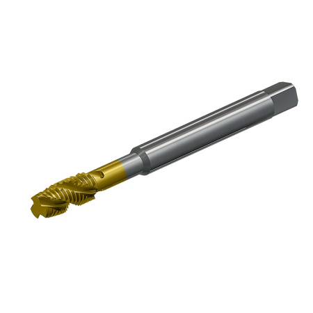 Метчик М3х0,5 машинно-ручной 6H Р6М5К5 глухой TiN винтовой L=56мм DIN371 TBT00203050 Beltools