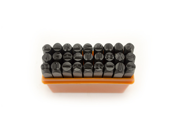 Клеймо буквенное 6 сталь 27 шт (латинский шрифт)