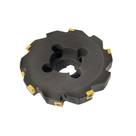 Фреза трехсторонняя 160х22х40 с механическим креплением тангенциально расположенных 4гр пл-н CNHQ 1311 Z=10 (2х5) с фланцем AS390-R160.22.05.C40 NOX «Русский Инструмент» (РИ)