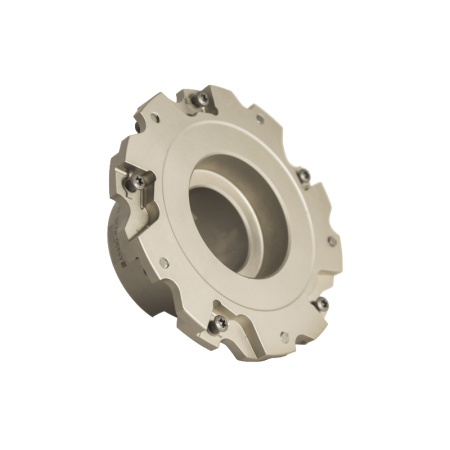 Фреза трехсторонняя 125х12х40 с механическим креплением 4гр пл-н с тан. креплением ZNHX 06 Z=10 (2х5) с фланцем AS490-R125.12.05.B40 «Русский Инструмент» (РИ)