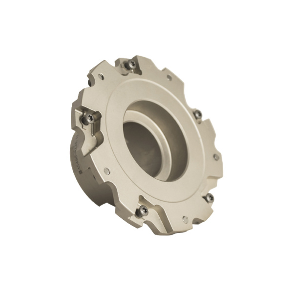 Фреза трехсторонняя 125х12х40 с механическим креплением 4гр пл-н с тан. креплением ZNHX 06 Z=10 (2х5) с фланцем AS490-R125.12.05.B40 «Русский Инструмент» (РИ)