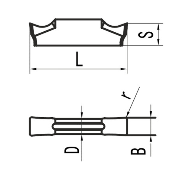 Пластина для отрезания и точения канавок TDC3 MP25G «Русский Инструмент» (РИ)